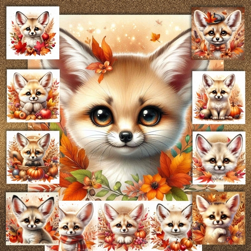 Autumn Foxes 1