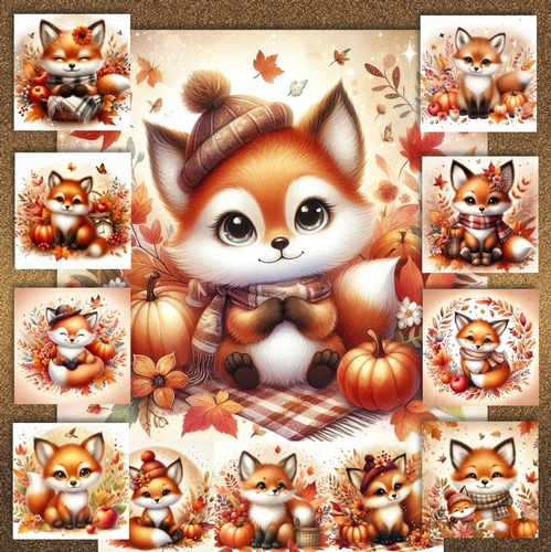 Autumn Foxes 2