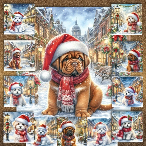 Charming Christmas Street  Pups 1