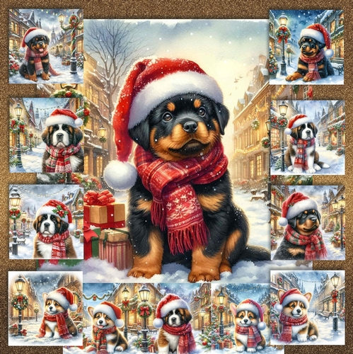 Charming Christmas Street  Pups 2