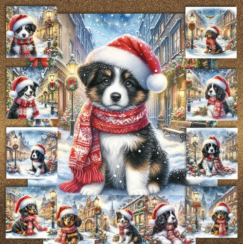 Charming Christmas Street  Pups 4