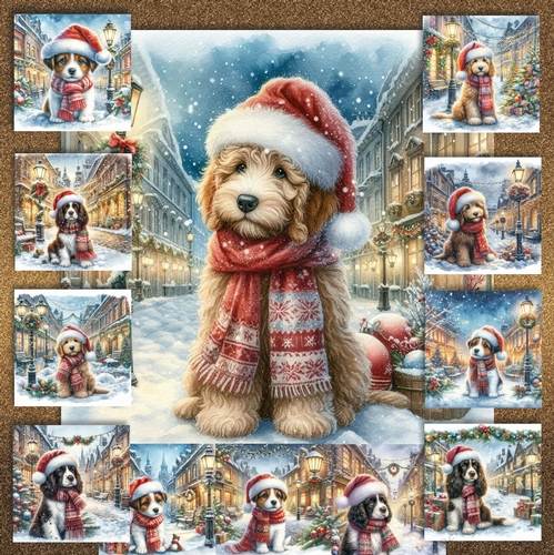 Charming Christmas Street  Pups 5