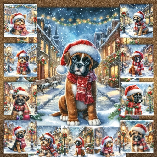 Charming Christmas Street  Pups 10
