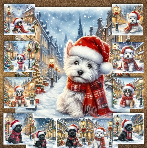 Charming Christmas Street  Pups 11