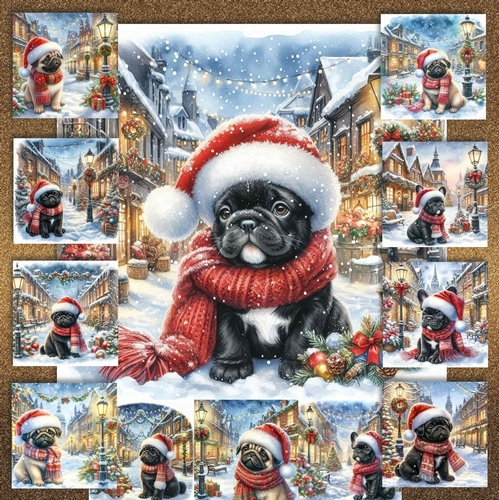 Charming Christmas Street  Pups 12