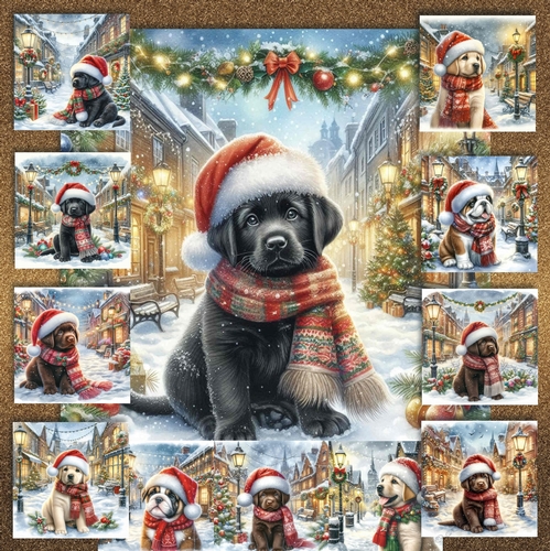 Charming Christmas Street  Pups 13