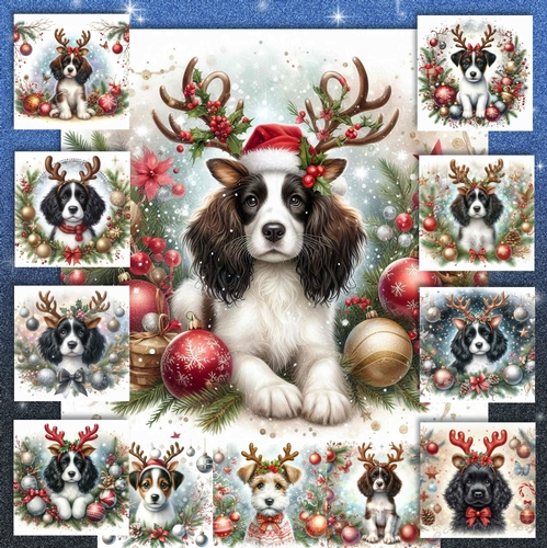 Christmas Antler  Pups 2