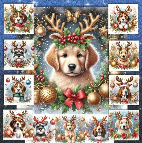 Christmas Antler  Pups 6