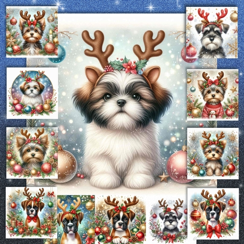 Christmas Antler  Pups 7