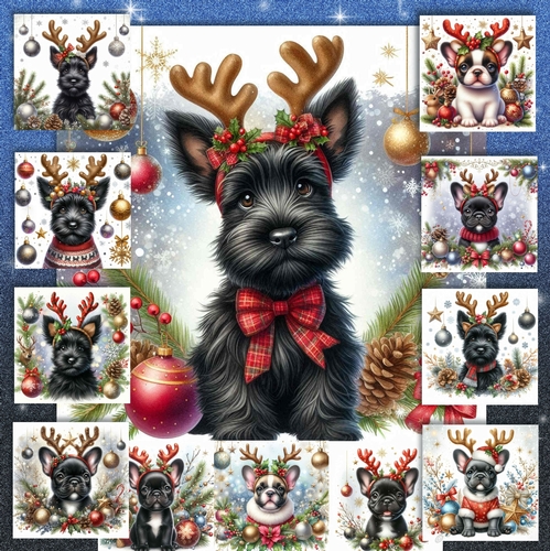 Christmas Antler  Pups 9