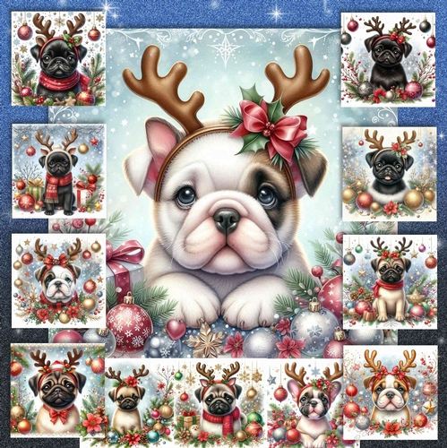 Christmas Antler  Pups 10