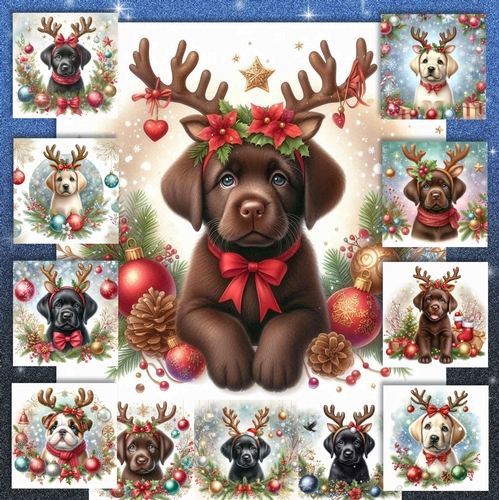 Christmas Antler  Pups 11