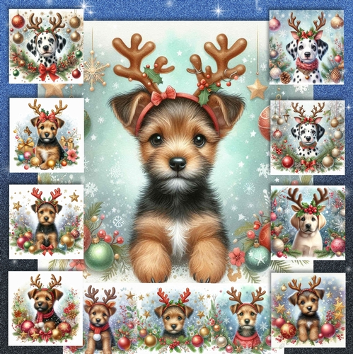 Christmas Antler  Pups 12