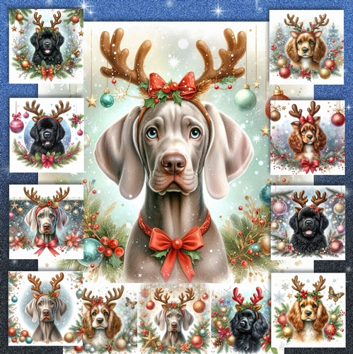 Christmas Antler  Pups 14