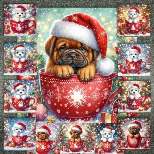 Christmas Mug Pups 1