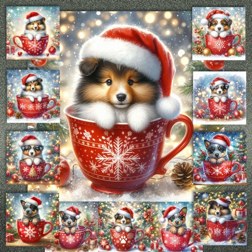 Christmas Mug Pups 3