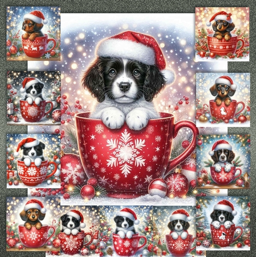Christmas Mug Pups 4