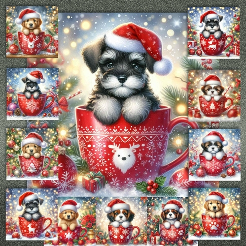 Christmas Mug Pups 8