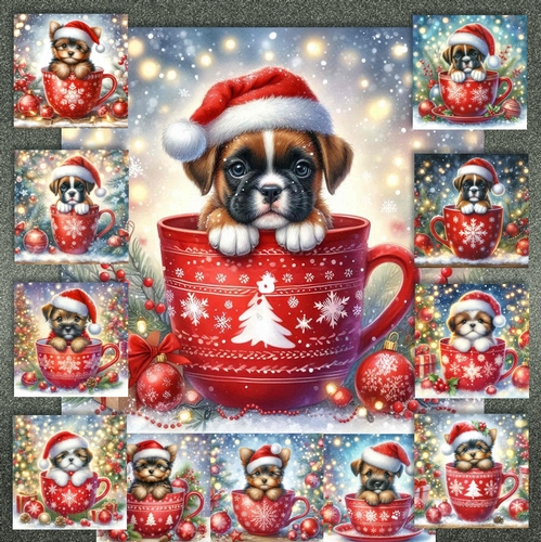 Christmas Mug Pups 9