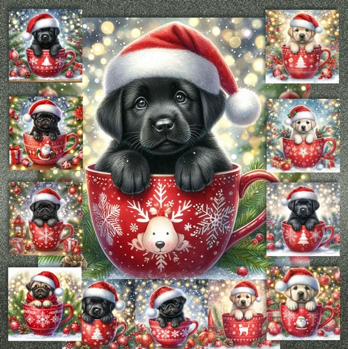 Christmas Mug Pups 12