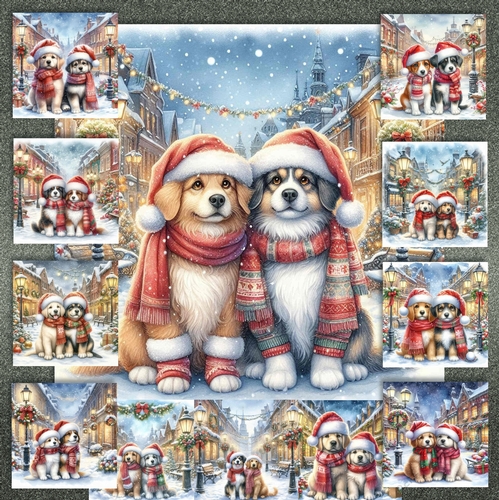 Christmas Street Dogs