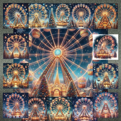 Vintage Christmas Ferris Wheel