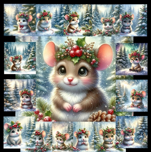 Woodland Festive Mouse