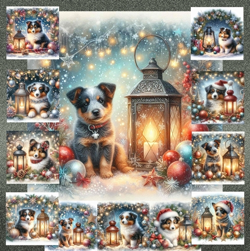 Christmas Lantern Pups 4