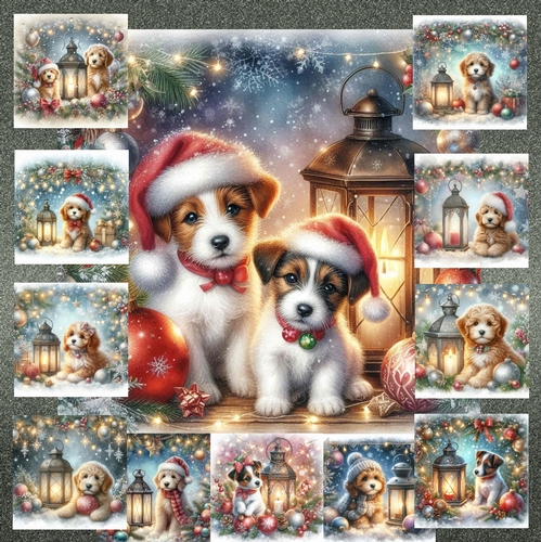 Christmas Lantern Pups 6