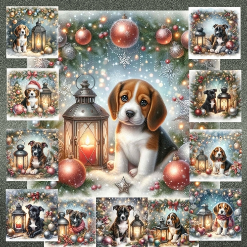 Christmas Lantern Pups 8