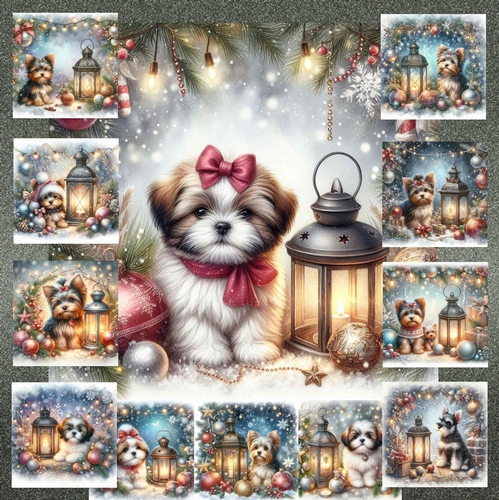 Christmas Lantern Pups 10