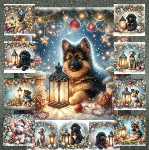 Christmas Lantern Pups 17