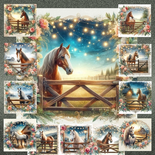 Floral Horse Gate 1