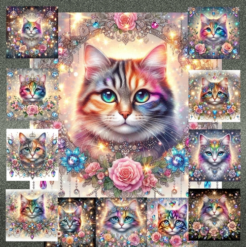 Rainbow Gem Cat 