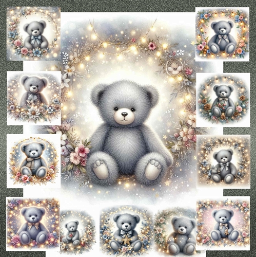 Floral Teddy Bear