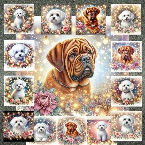 Whimsical Paws and Petals 1