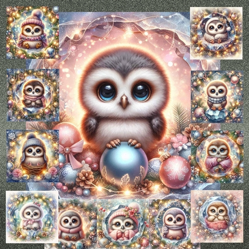 Cute Christmas Owl 