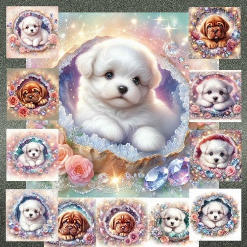 Puppy Dreams and Crystal Blooms 1