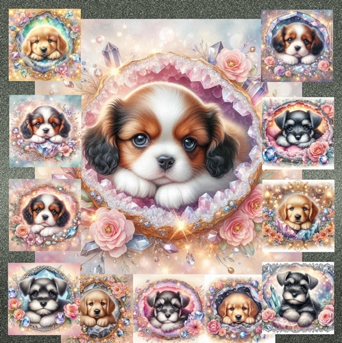 Puppy Dreams and Crystal Blooms 8