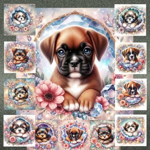 Puppy Dreams and Crystal Blooms 9