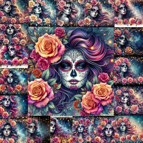 Floral Skull Beauty