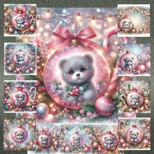 Christmas Teddy Bauble 