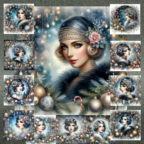 Art Deco Christmas Glamour 1
