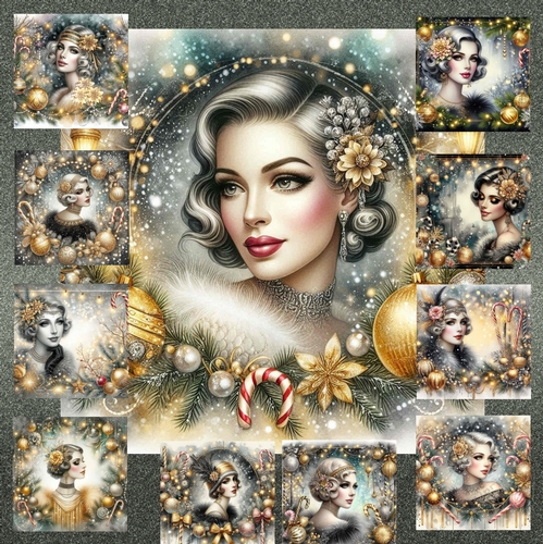 Art Deco Christmas Glamour 5