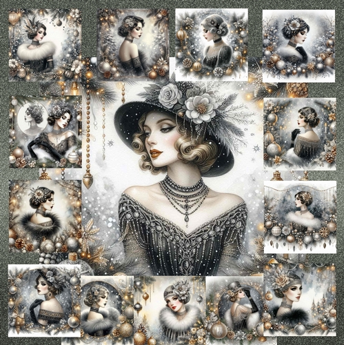 Art Deco Christmas Glamour 6