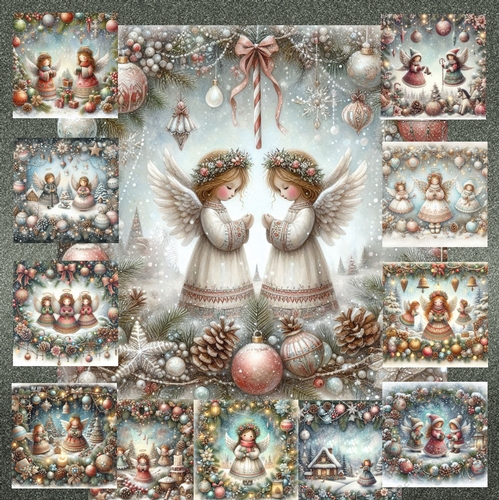  Christmas Folk Art Angels
