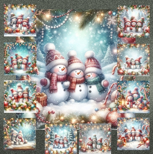 Trio Of Snowmen