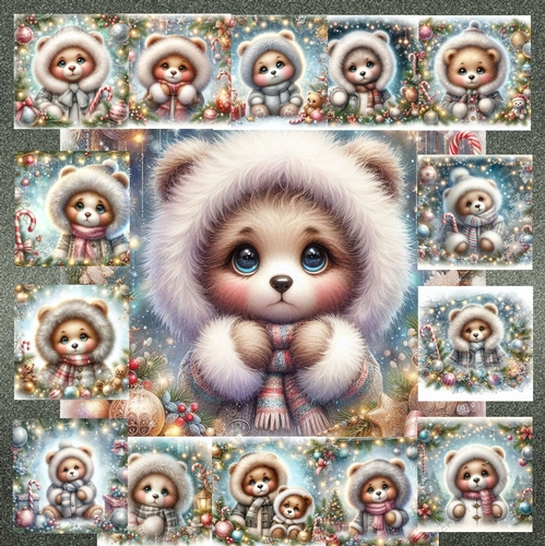 Cute Christmas Bears  2