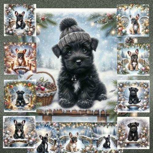  Christmas Snow Bridge Pups 6