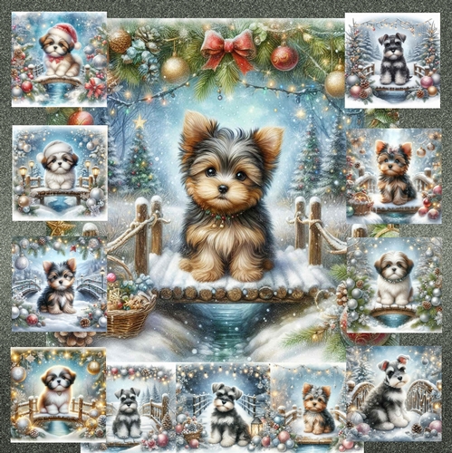  Christmas Snow Bridge Pups 8